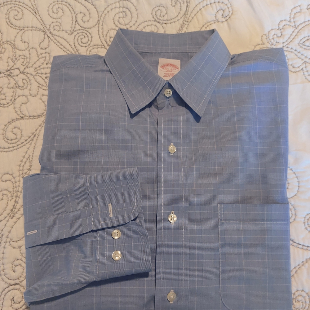 Brooks Brothers Blue Dress Shirt Classic Style